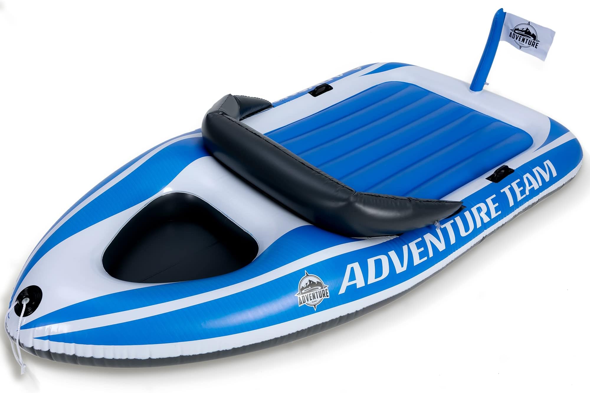 Sloosh Giant Inflatable Boat Pool Float Raft with Reinforced Cooler and Dual Handles, Summer Pool Party Lounge Raft for Adults 97.6 x 51.2 inch