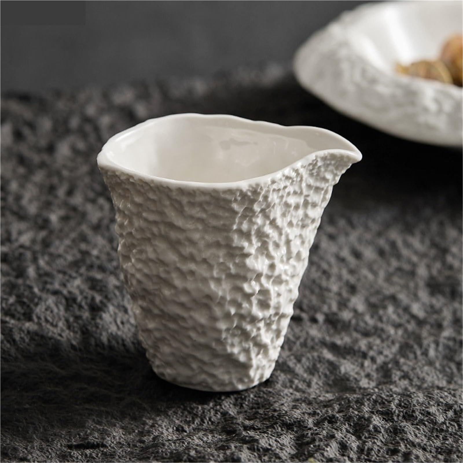 Jarra cerámica for leche restaurante, taza de salsa Gourmet, café, Latte, flor, jarra, accesorios blanco el hogar, 2 uds., 200ml Para Espumar