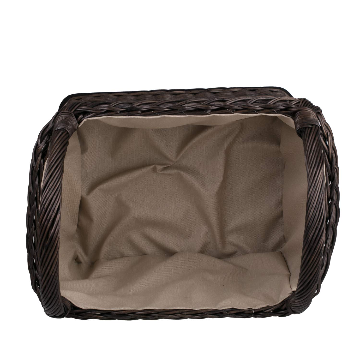 Cesta Portalegna da Interno in Vimini Porta Legna da Interni Fatto a Mano Cesta in Vimini per Legno Cestino per tronchi Ceste per Legna da Interno Cesto per Camino