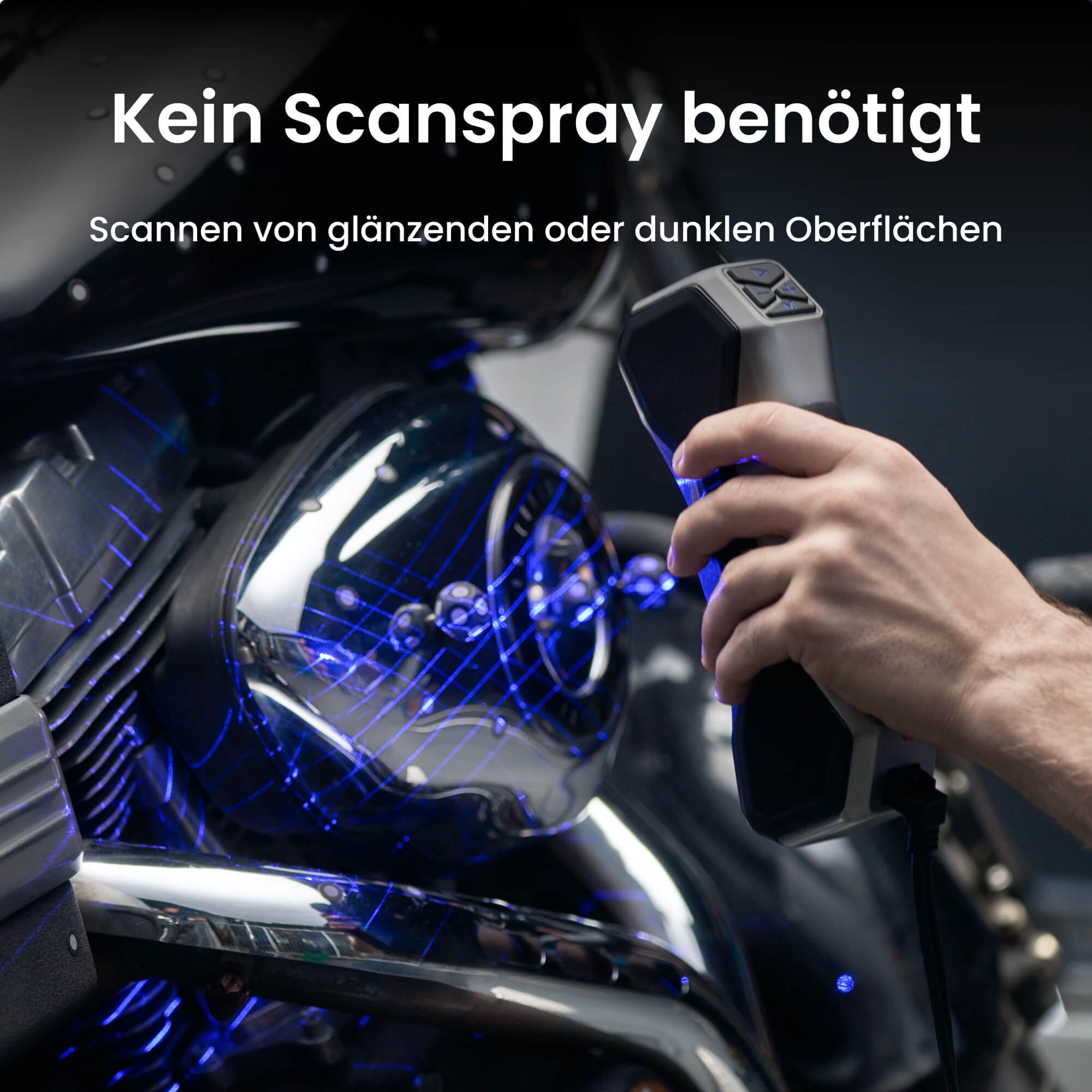 Revopoint MetroX Pro 3D-Scanner für 3D-Druck, industrielle Präzision von 0,01 mm, 4 Scanmodi, interaktive Bildschirmfreigabe, Vollfarbe, für Reverse Engineering und digitale Modellierung, STANDARD