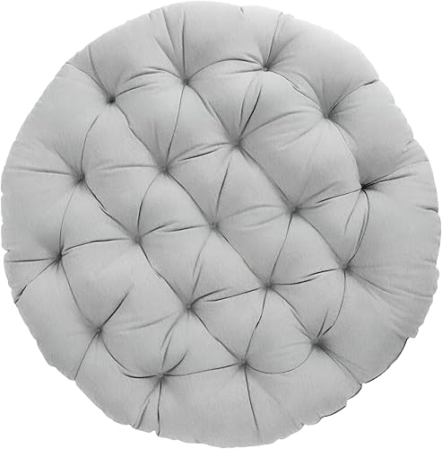 Mozaic Home Papasan - Cojín de 48 x 48 x 4 pulgadas color plateado