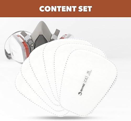 Miniatura 6 de Filtro de algodón particulado para pintura, antipolvo y cubierta protectora adecuada con 3M 6000 Series y otros