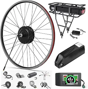 BAFANG Ebike Conversion Kit 48V 500W/750W Rear Hub Motor Kit with Display & Battery Options