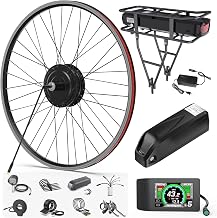 48V 500W/750W Rear Hub Motor Kit - Ebike Conversion Kit for 20"/26"/27.5"/700C Wheels (29er Compatible) with Display & Battery Options | Electric Bike Motor Wheel Kit for Mountain/City Bikes
