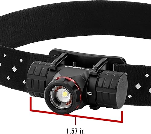 Miniatura 6 de Coast XPH25R 410 lúmenes USB RECARGABLE-DUAL POWER LED Faro con foco de giro de haz puro y base magnética