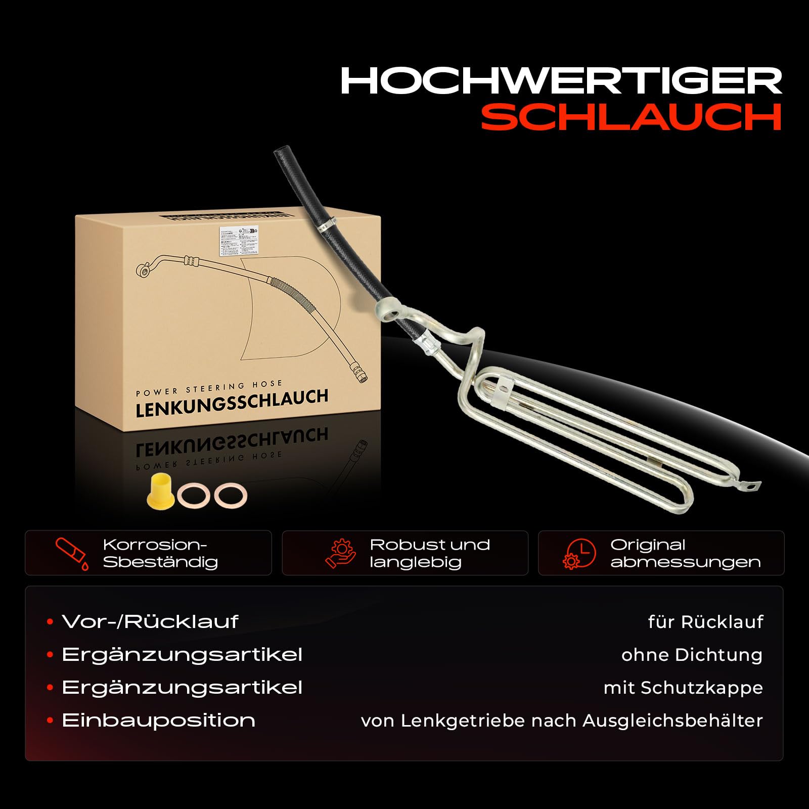 Frankberg Ausgleichsbehälter Schlauch Kompatibel mit 3er E36 320-328 3er Cabriolet E36 320-328 3er Coupe E36 320-328 3er Touring E36 320-328 Replace# 32411141714