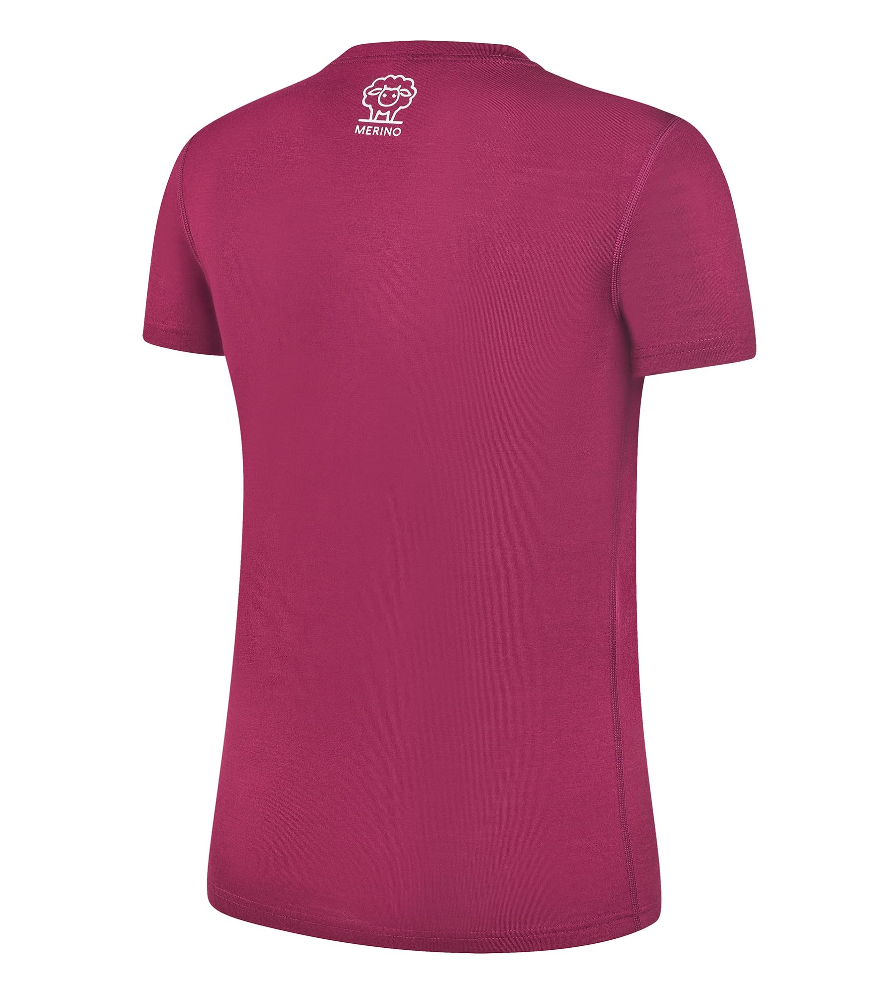 Black Crevice T-Shirt mérinos Femme I T-Shirt mérinos de Haute qualité I 70% Laine mérinos & 30% Polyester (PES) I T-Shirt mérinos Femme thermorégulateur I T-Shirt sans mulesing Femme