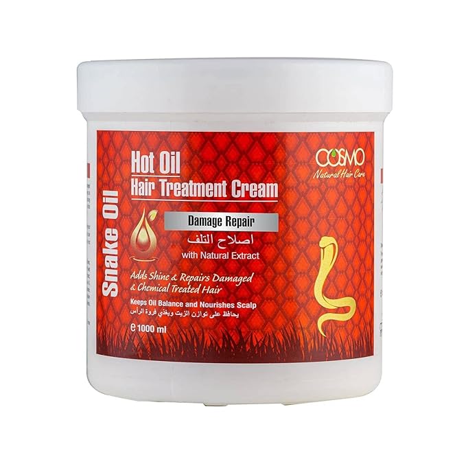 Cosmo Hot Oil Hair Treatment Cream Snake Oil 1000ml Damage Repair