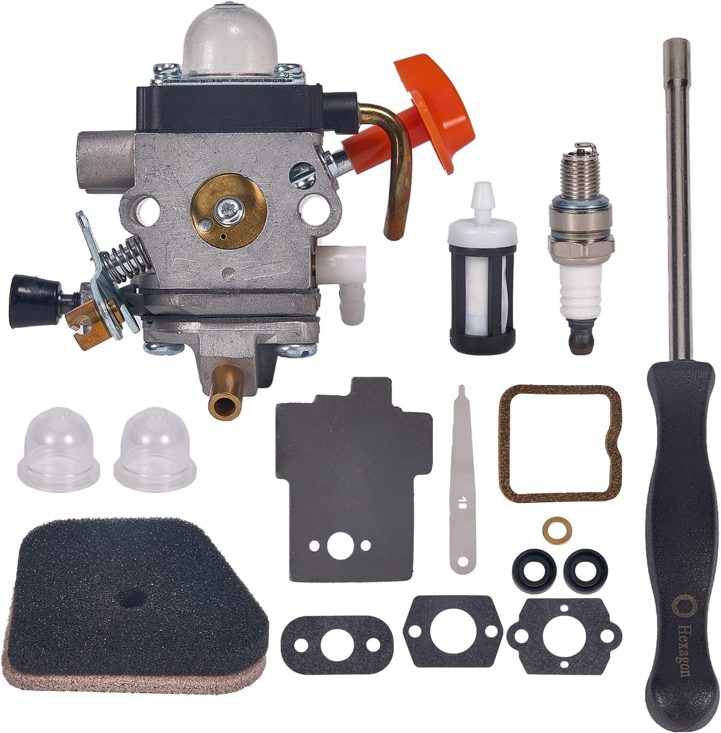 Kit Filtro Aria Per Decespugliatore Stihl FS90 FS100 FS110 FS130 - Con Candela E Spugna