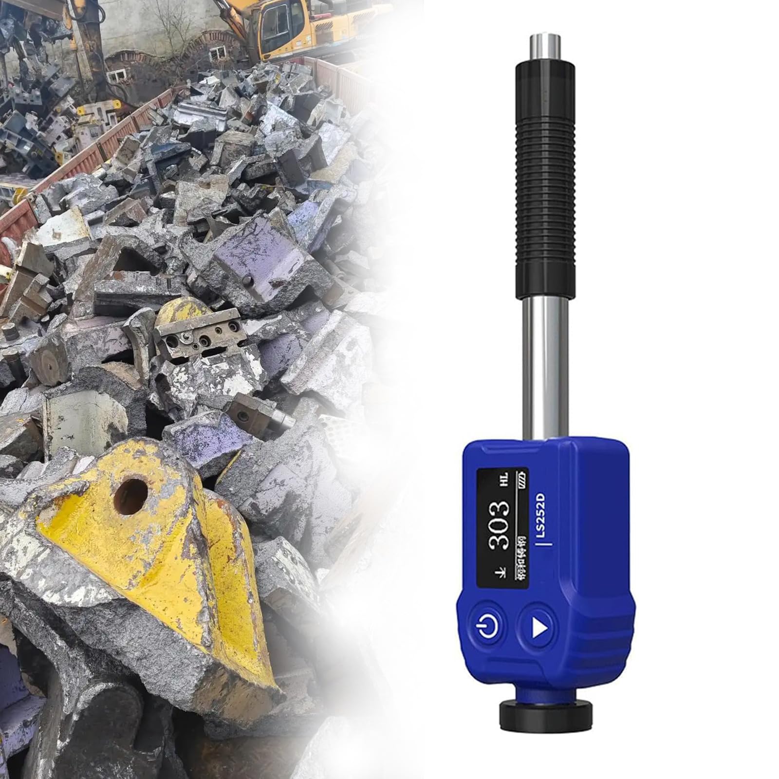 Leeb - Medidor de dureza, durómetro Rockwell Metals de alta precisión, 7 en 1 HL HV HB HRC HRB HRA HS, para fabricación de procesamiento de metales