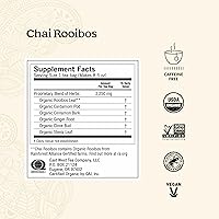 Vista 2 de Yogi Tea - Chai Rooibos (paquete de 6) – Infusión cálida y dulce-picante - 96 Bolsas de Té