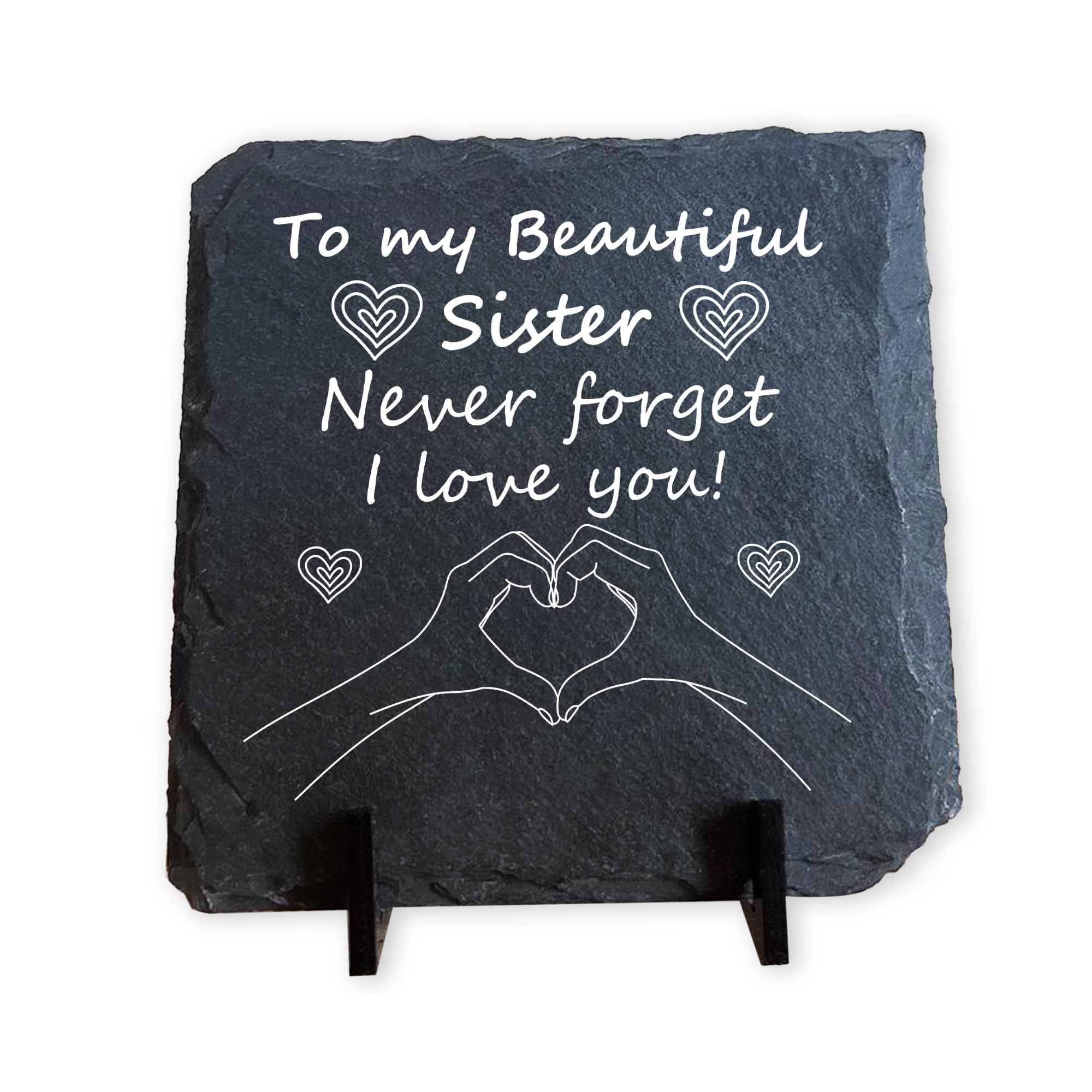 Red Ocean Never Forget I Love You Sister Slate Sign Sister For Birthday For Christmas Best Friend Plaque Her Idea Thank You Love