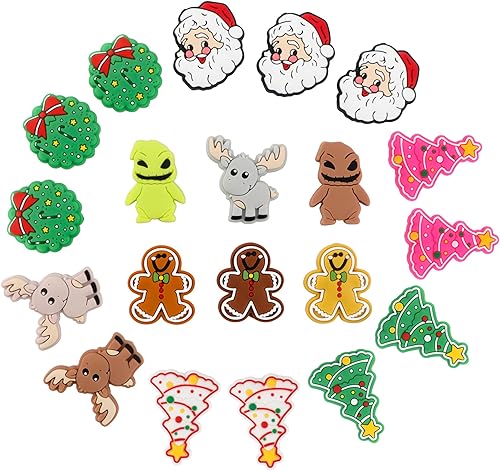 Miniatura 10 de sunrony 12 cuentas focales de silicona, cuentas de silicona para profesores para hacer llaveros, cuentas de silicona para bolígrafos, cuentas de