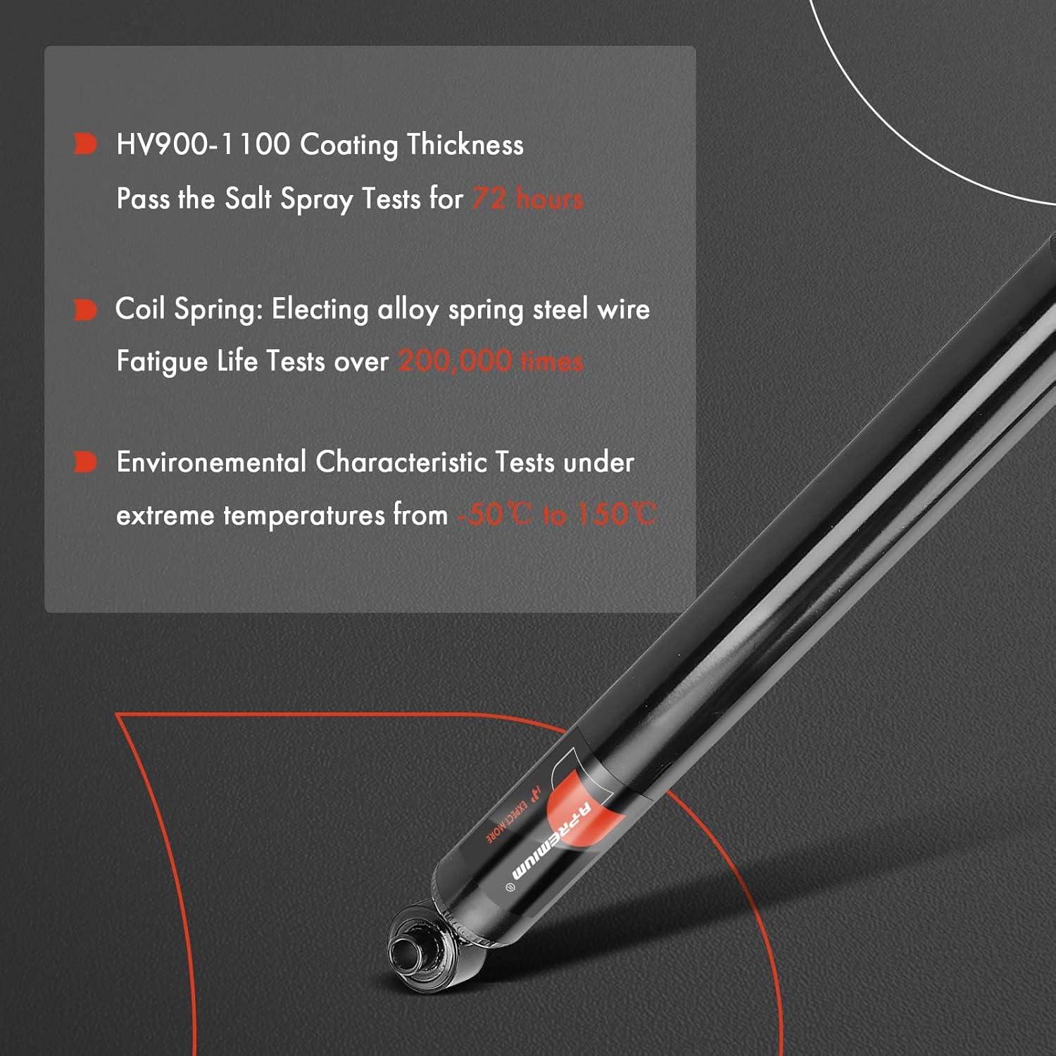 A-Premium Rear Driver and Passenger Pair (2) Shock Absorber Strut Assembly Compatible with Dodge Challenger 2009-2010, Charger 2006-2010, Magnum 2005-2008 & Chrysler 300 2005-2010