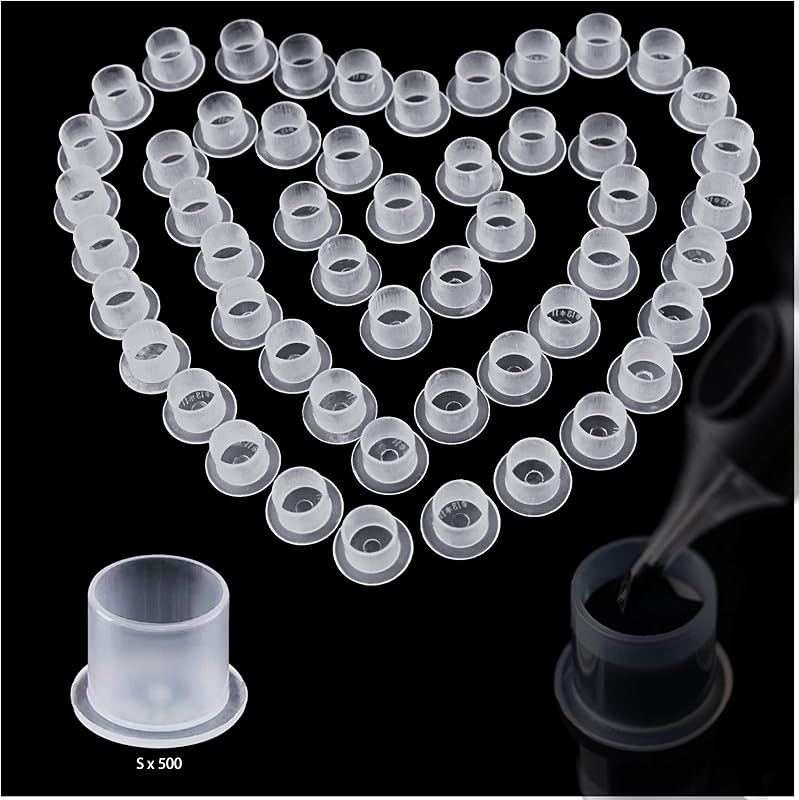 Yuronam 500 copos pequenos para tinta de tatuagem com base
