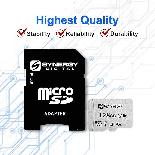 Miniatura 5 de Synergy - Tarjeta de memoria para cámara digital (compatible con cámara digital Canon Ivy CLIQ, tarjeta de memoria micro SD de 128 GB)