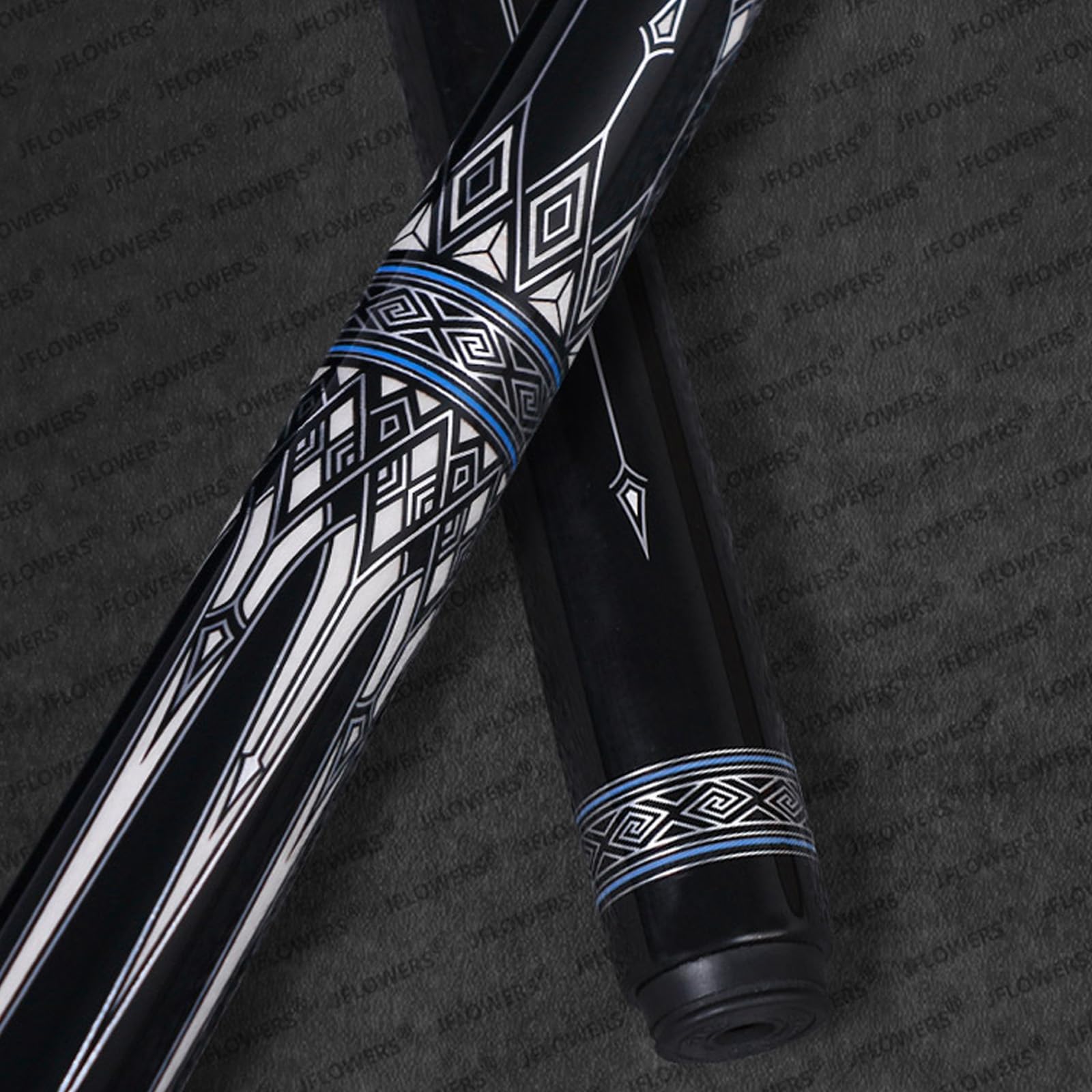 Jflowers 10-23F Carbon Fiber Pool Cue Stick, 58