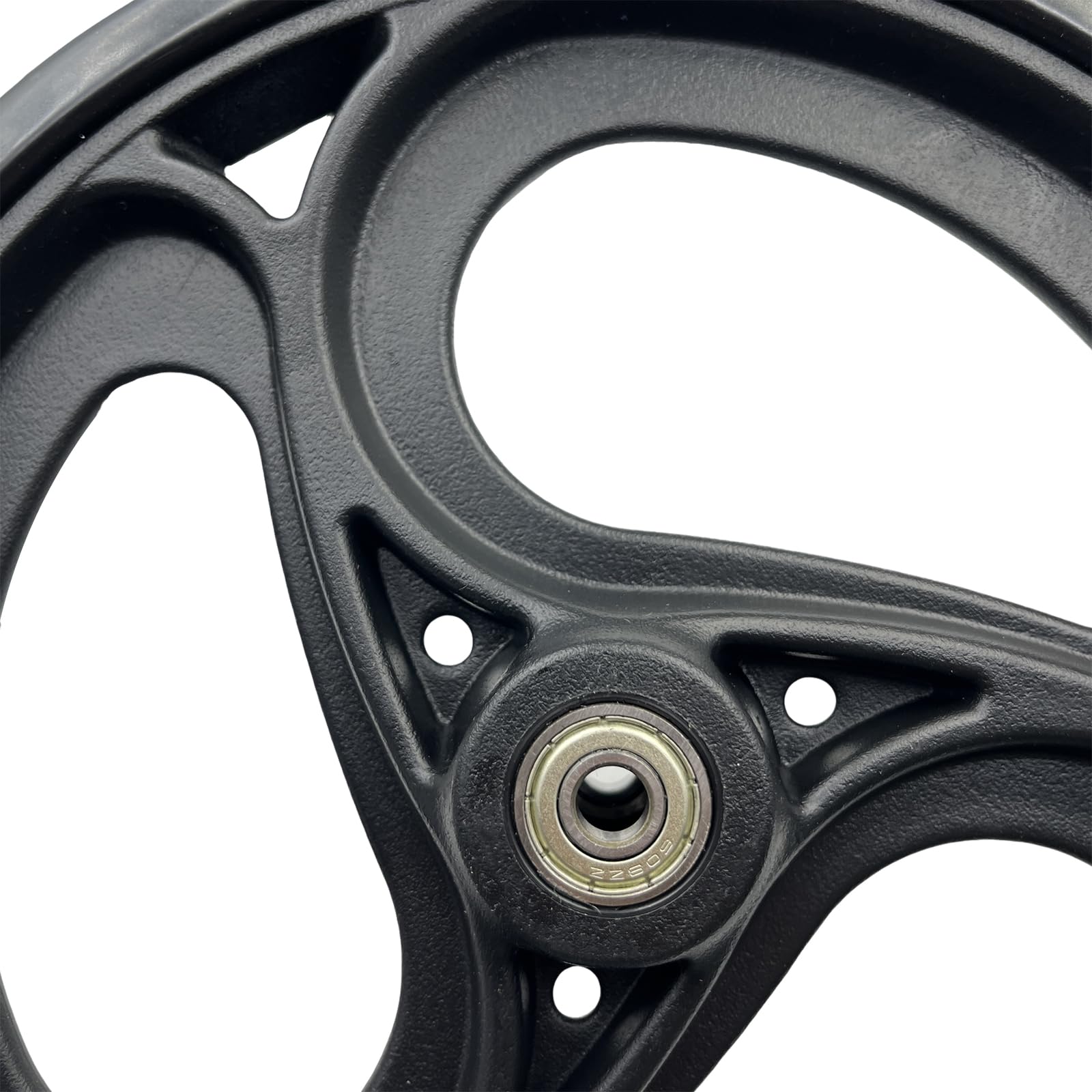 Yuqim 2 Pcs 9.4" Replacement Wheels for Rollator Walker Wheelchairs Walker Wheels Replacement Drive Rollator Wheels Parts(Black, 9.4 Inch)