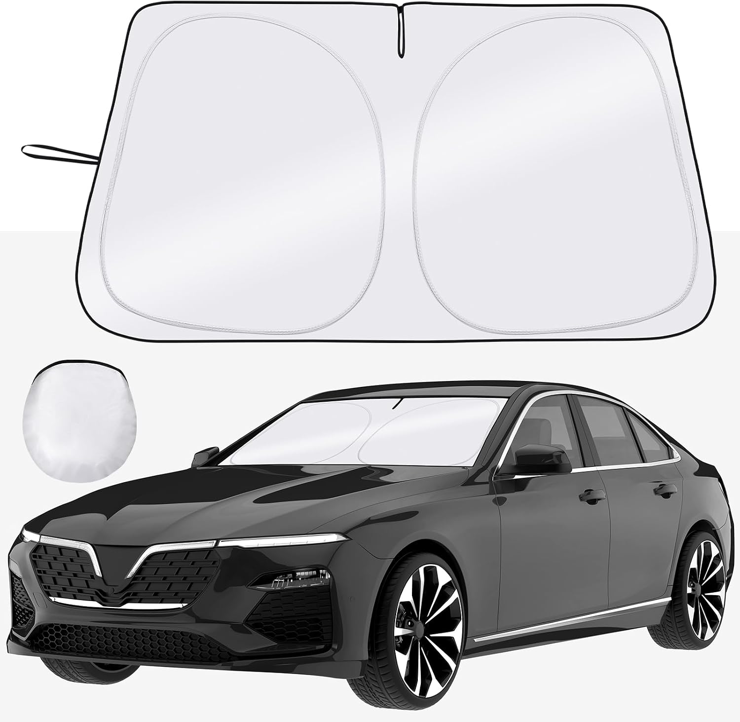 Windshield Sun Shade - Car Sun Shade Windshield, Reflector Sunshade Offers Ultimate Protection for Car Interior