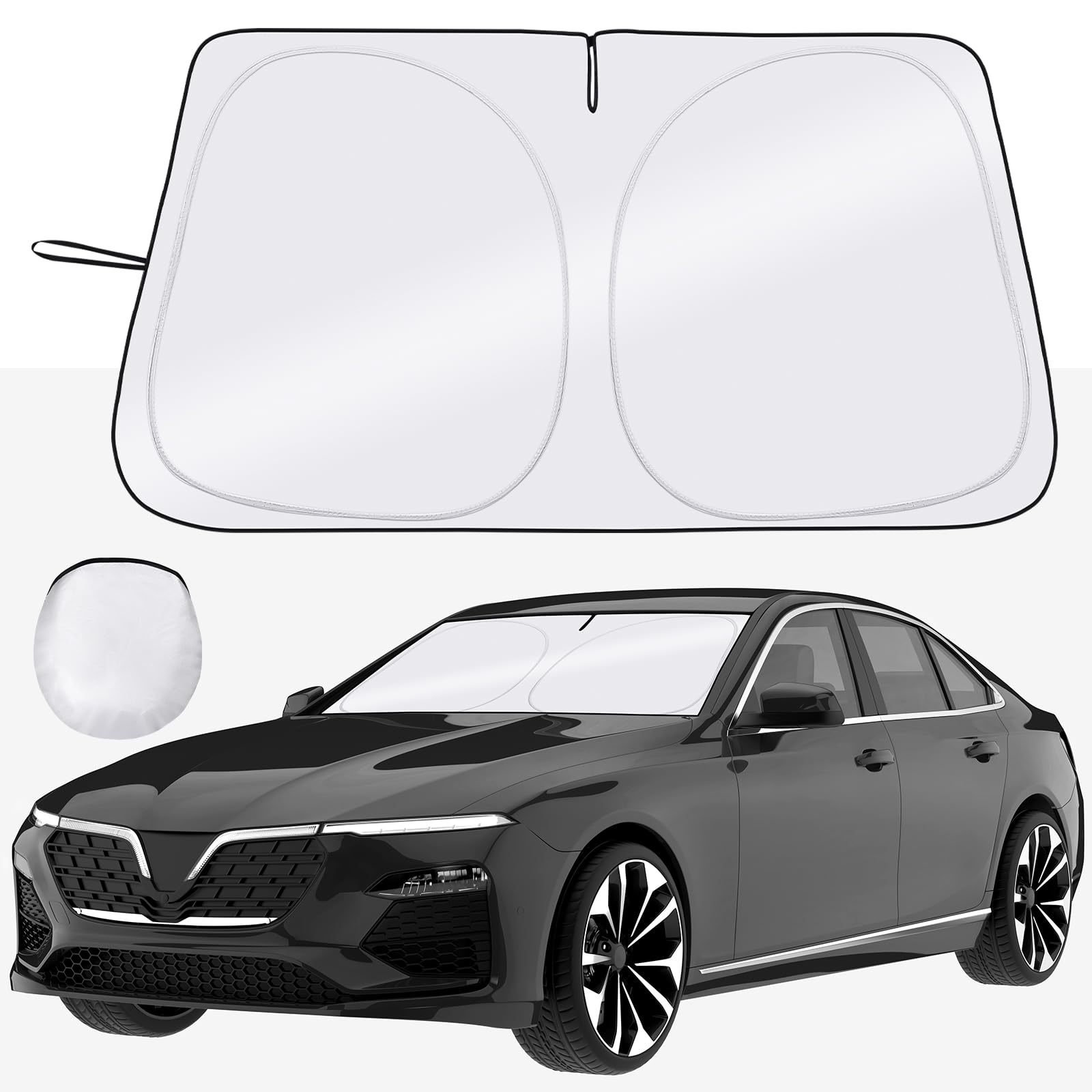 Windshield Sun Shade - Car Sun Shade Windshield, Reflector Sunshade Offers Ultimate Protection for Car Interior