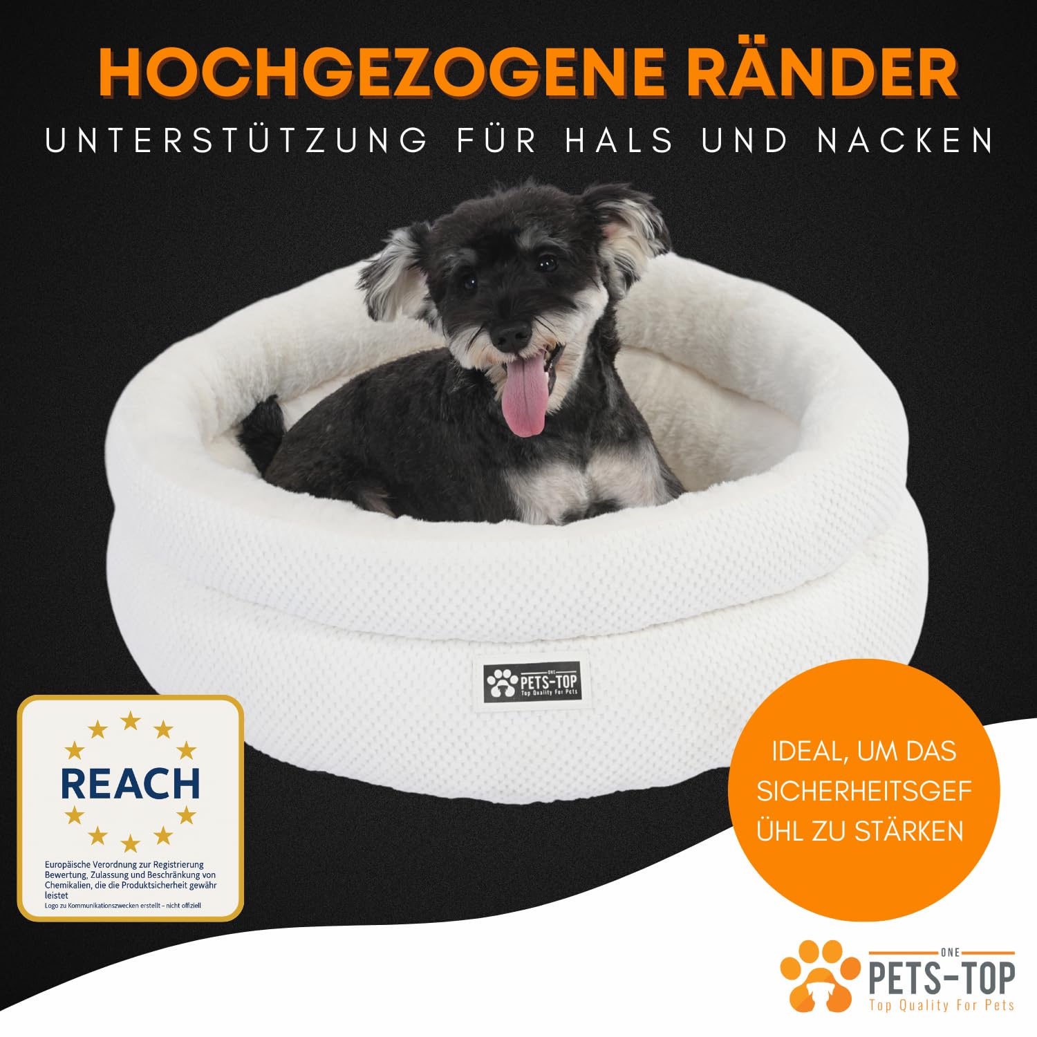 One PETS-TOP Katzen Bettchen (Königsweiß, 60 cm)