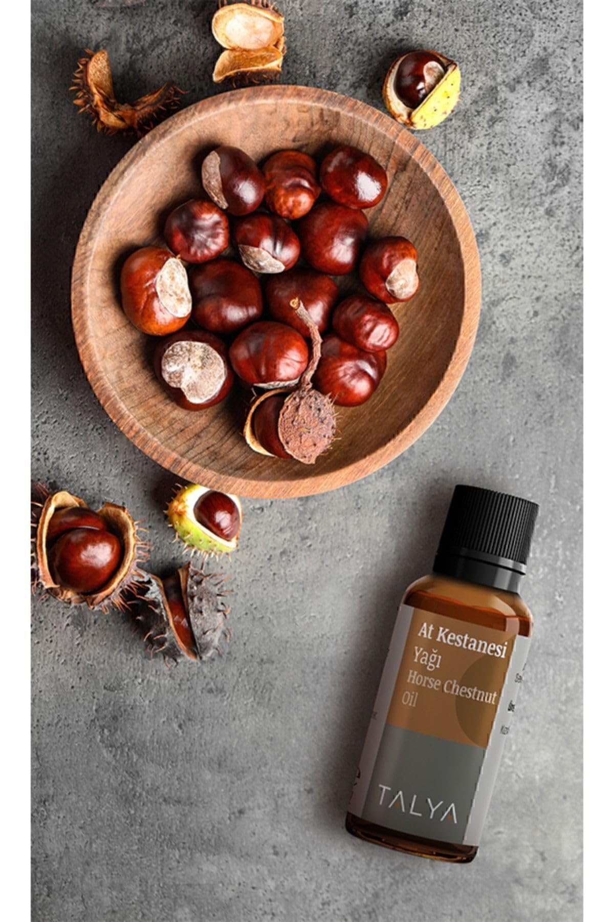 Talya At Kestanesi Yağı, Soğuk Sıkım,%100 Saf Ve Doğal, 20 ml