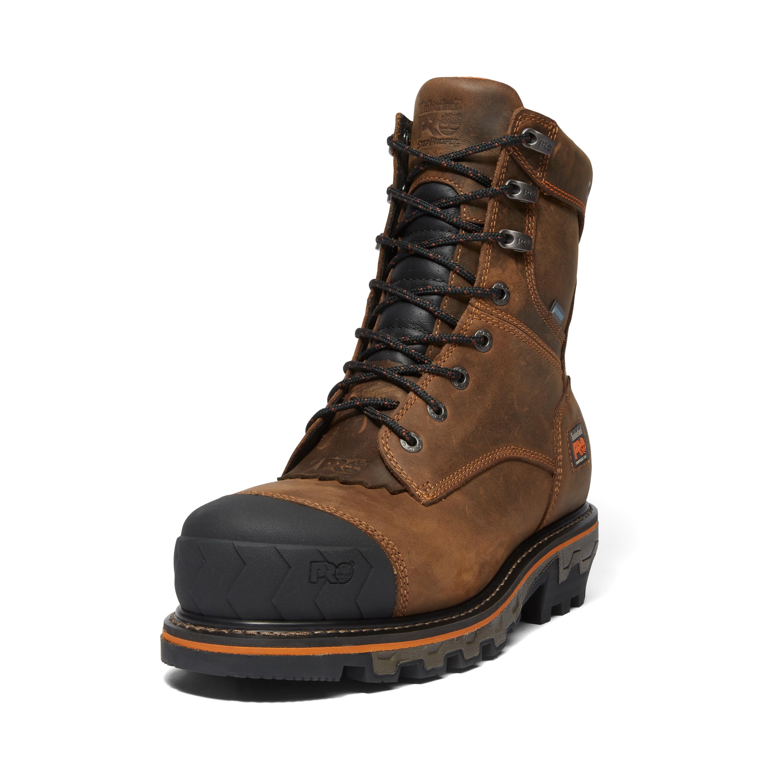 Timberland PRO mens Boondock Hd Logger 8 Inch Composite Safety Toe Insulated Waterproof Industrial Work Boot