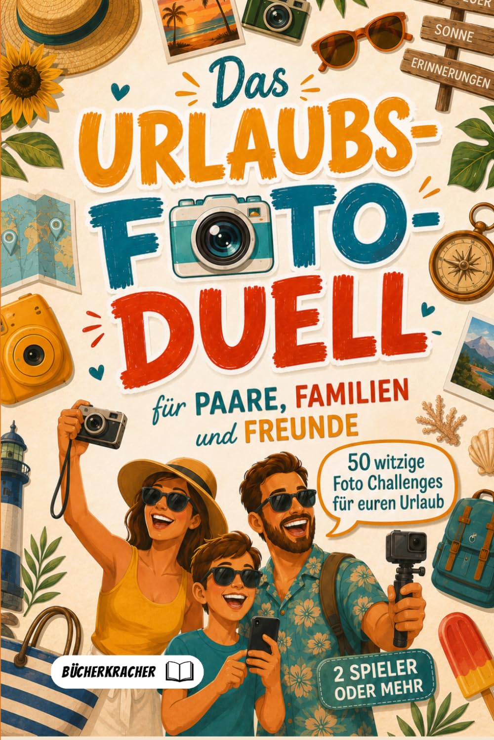 Das Urlaubs-Foto-Duell für Paare, Familien & Freunde: 50 kreative Foto-Challenges für euren Urlaub – das Reisespiel für 2 Spieler oder mehr voller ... und unvergesslicher Urlaubserinnerungen