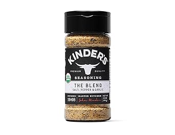 Kinders Organic The Blend Salt, Pepper and Garlic, Premium Quality Seasoning, MSG Free and USDA Certified Organic, 3.5oz