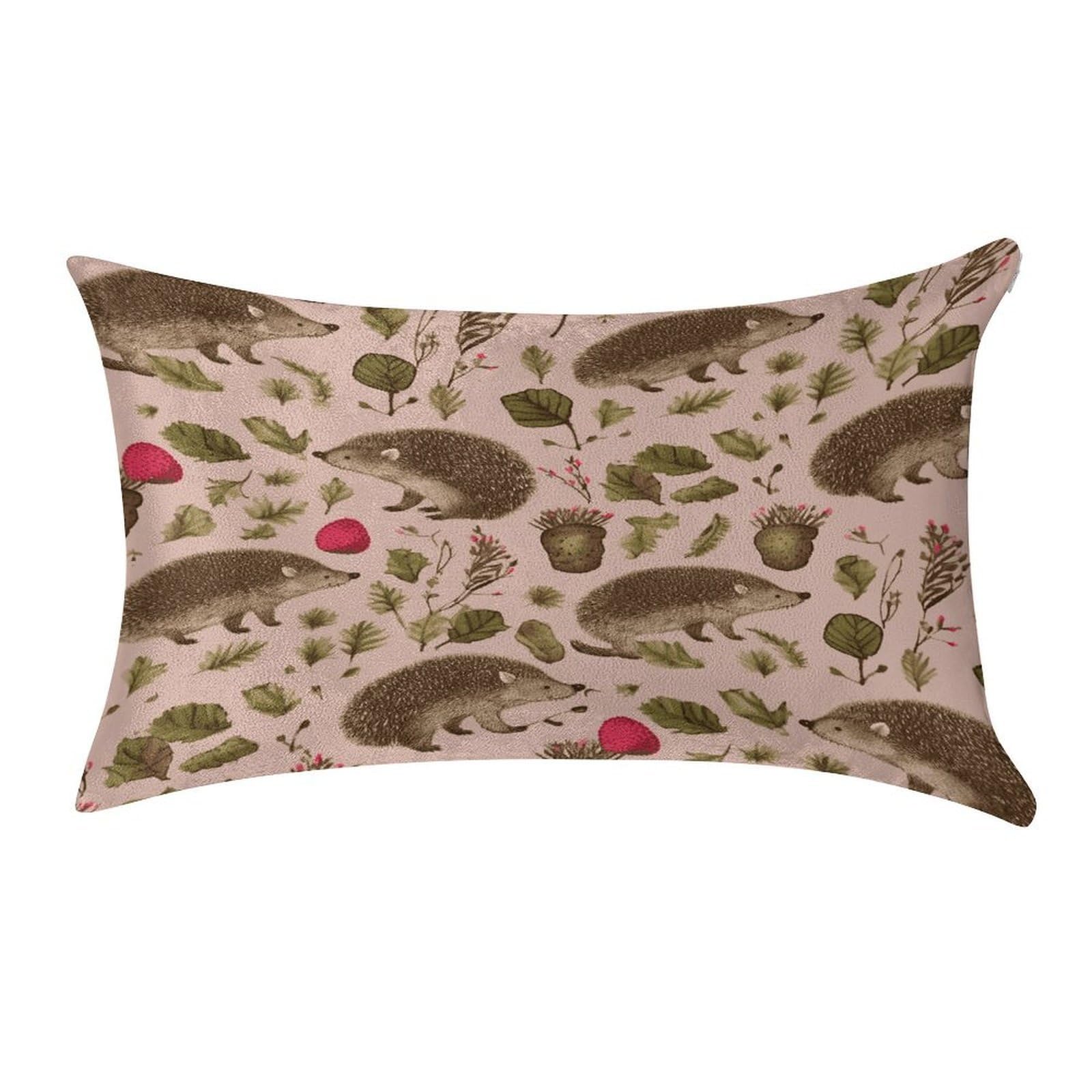 Btcowzrv Style Hedgehog Print Pillow Cover Pillow Case Pillowcase