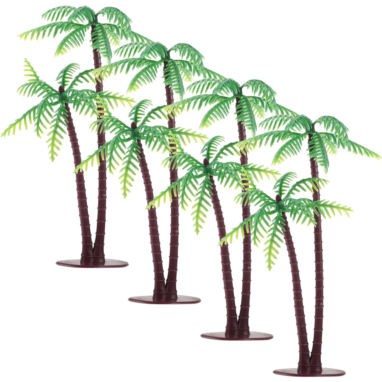 Miniature Landscape Tree Figurine Simulated Coconut Tree Decoration Accessories for Home Garden Micro Landscape Tabletop Plant Adornment