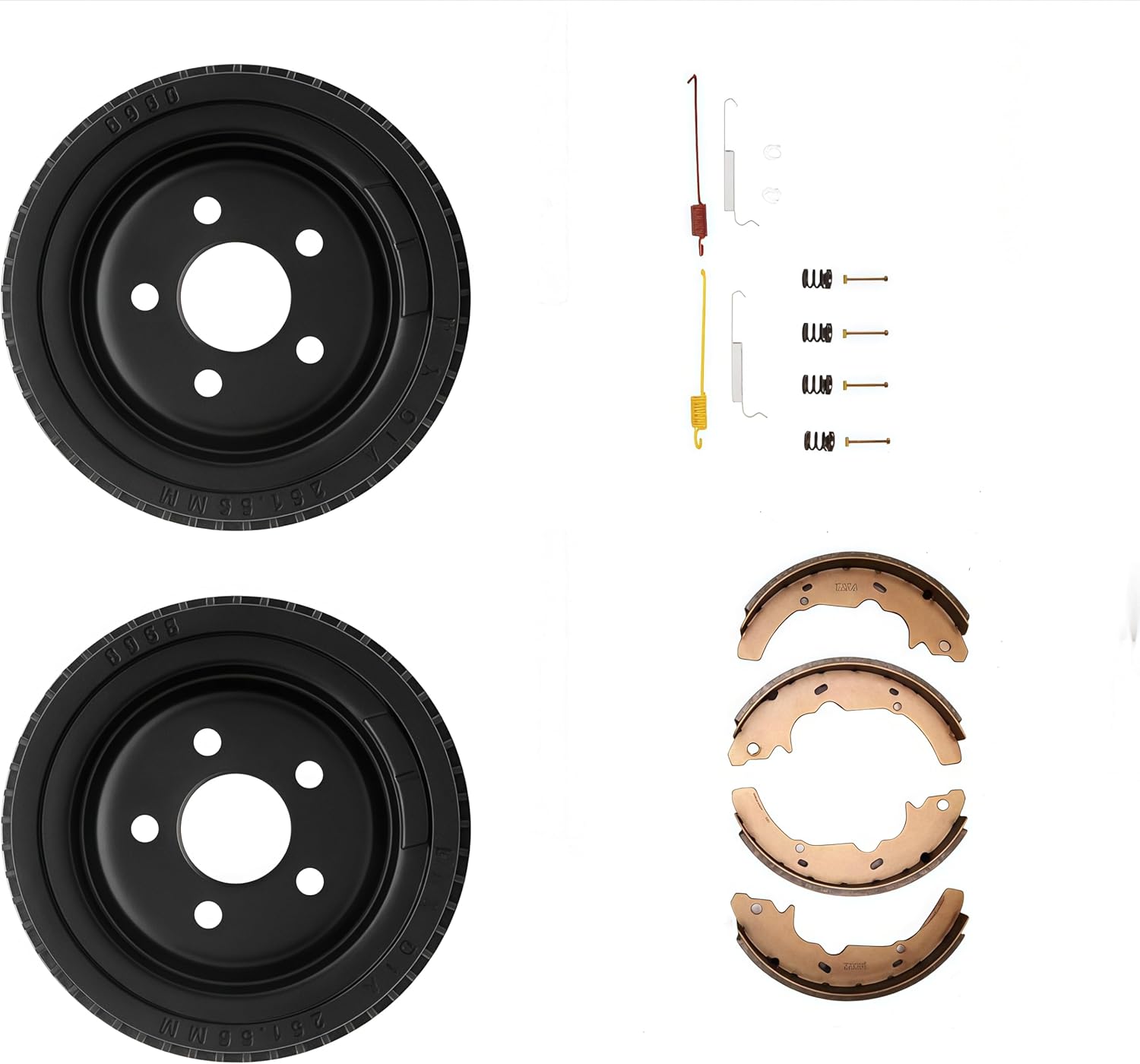 Drum Brake Hardware Kit Drum Brake Shoe for Mercury Sable 1993 1994 1995 3.8L V6 Wagon;Rear