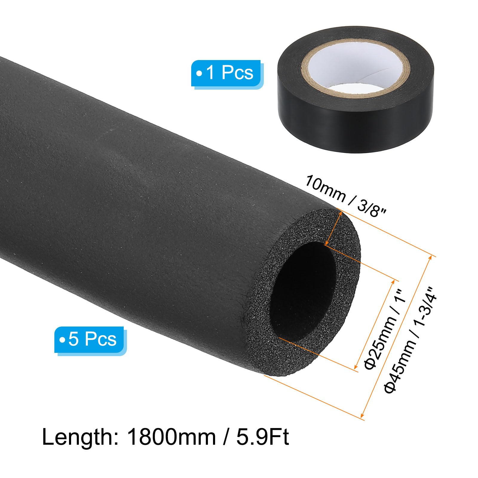 Baquler 10 Pack Pipe Insulation Foam Tube Elbow Foam Tubing Heat Baquler 10 Pack Pipe Insulation Foam Tube Elbow Foam Tubing Heat