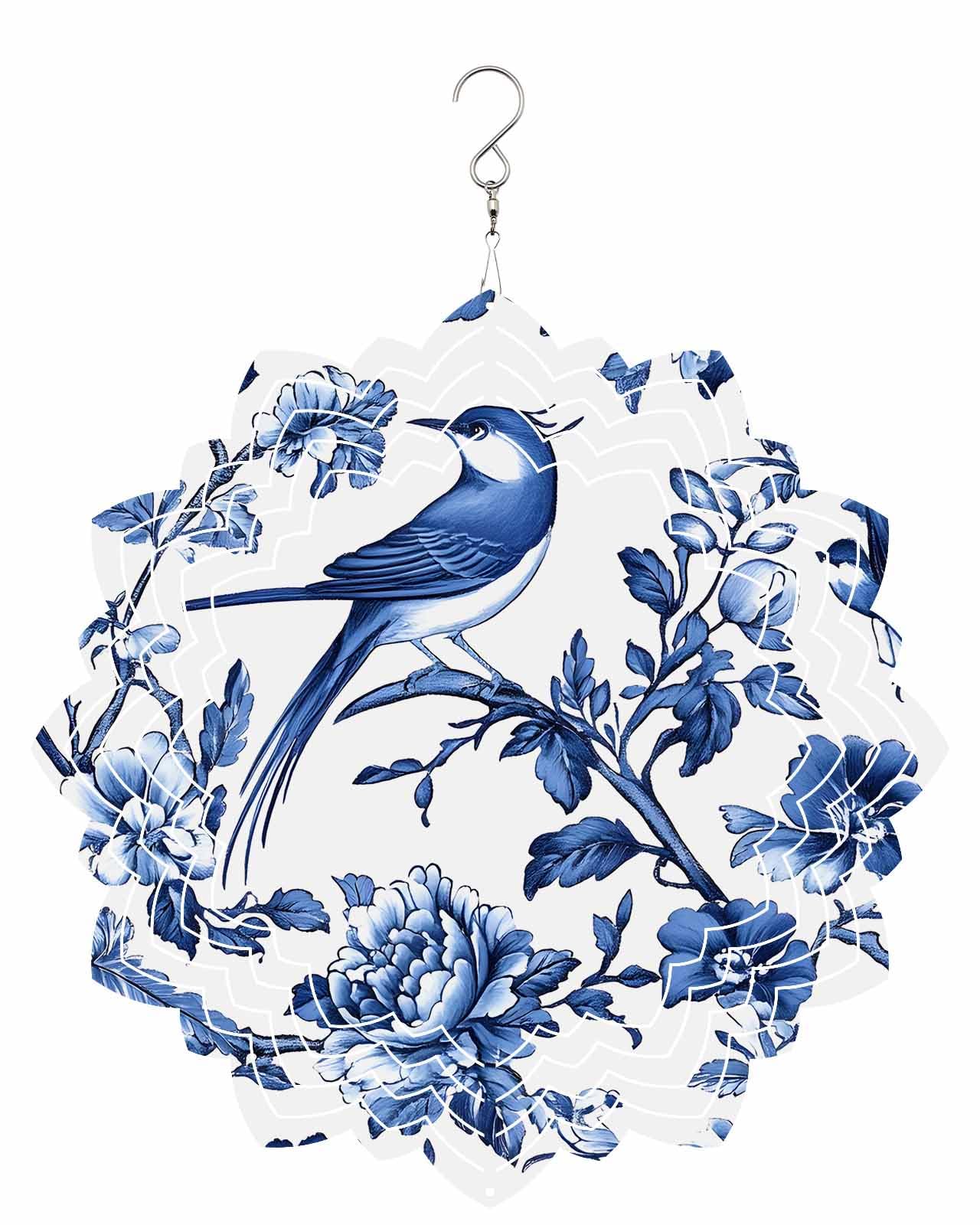 Amazon.com: Wind Spinners Blue Bird Hanging Wind Sculptures Flower Amazon.com: Wind Spinners Blue Bird Hanging Wind Sculptures Flower