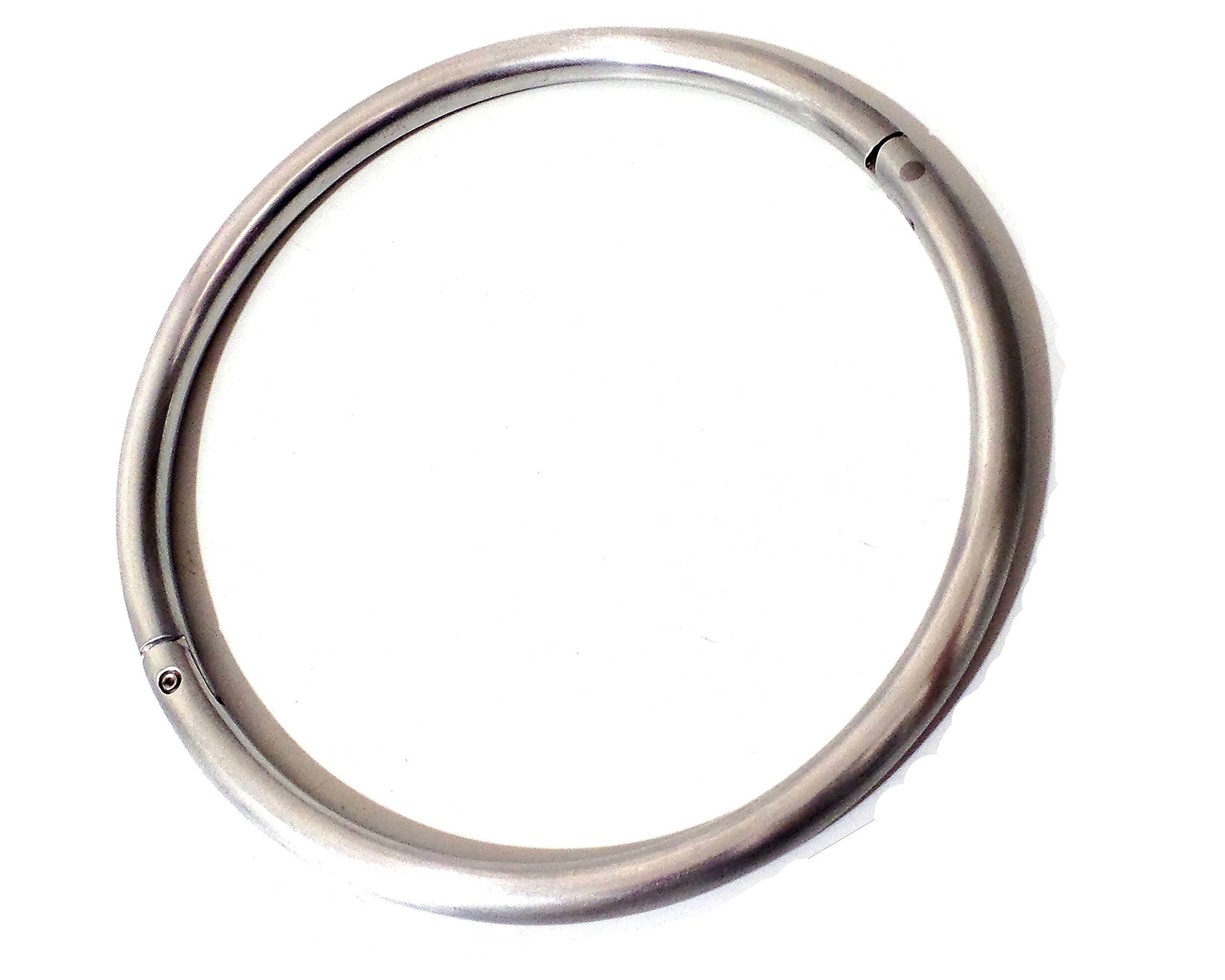 Cuffstore Lightweight Locking Satin Aluminum Eternity Metal BDSM Collar