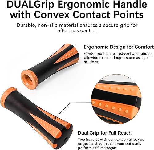 Miniatura 60 de Rodillo de masaje de madera para piernas y muslos, herramienta de mano para aliviar la fascia, drenaje linfático y esculpir el cuerpo, masajeador