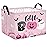 ASKETAM Halloween Basket Gift Cute Pumpkin Ghost Parties Decor Kid Trick or Treat Basket for Boys and Girls Rectangular Storage Bin Box (Pink)