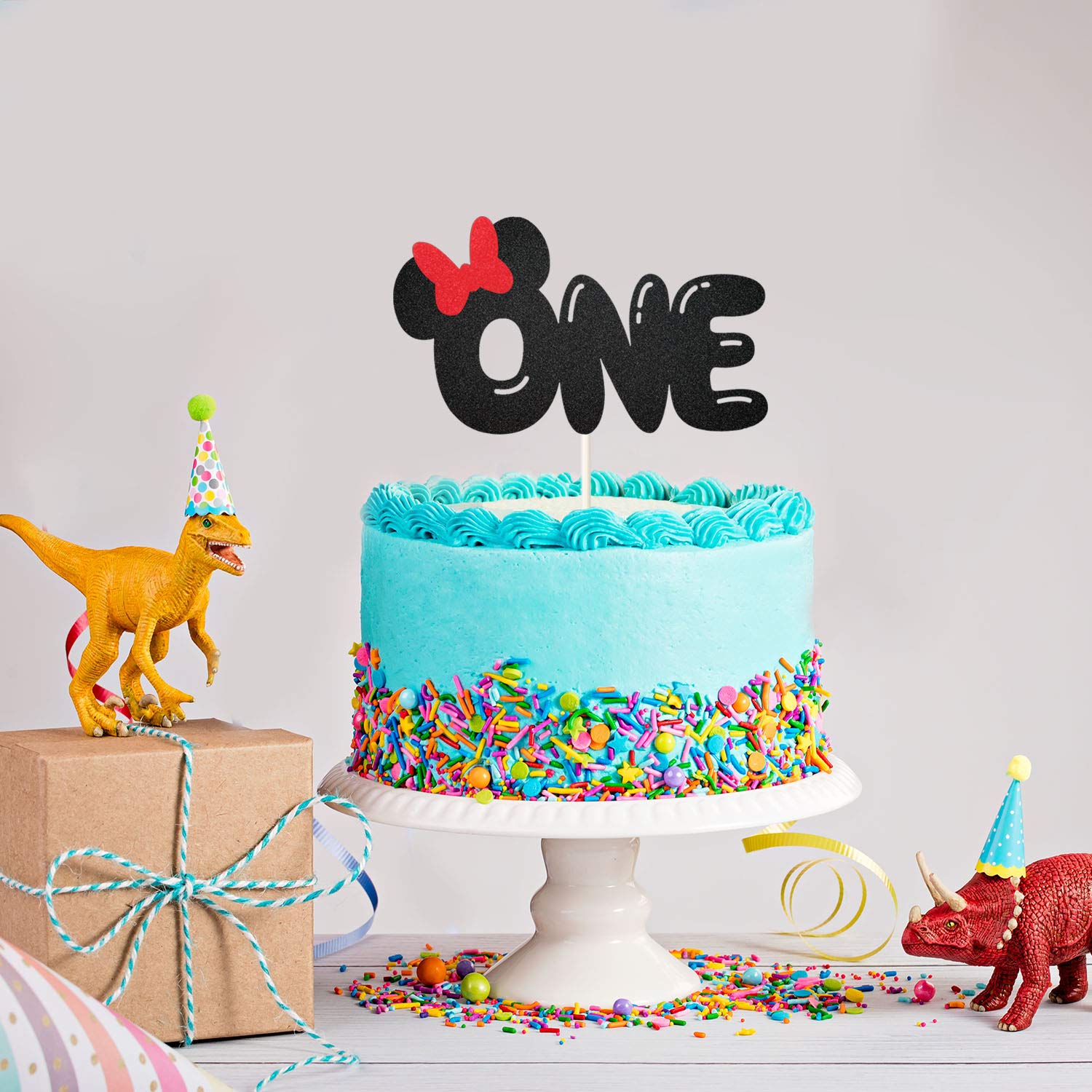 Amazon.co.jp: ミニーマウス ケーキトッパー 女の子の最初の誕生