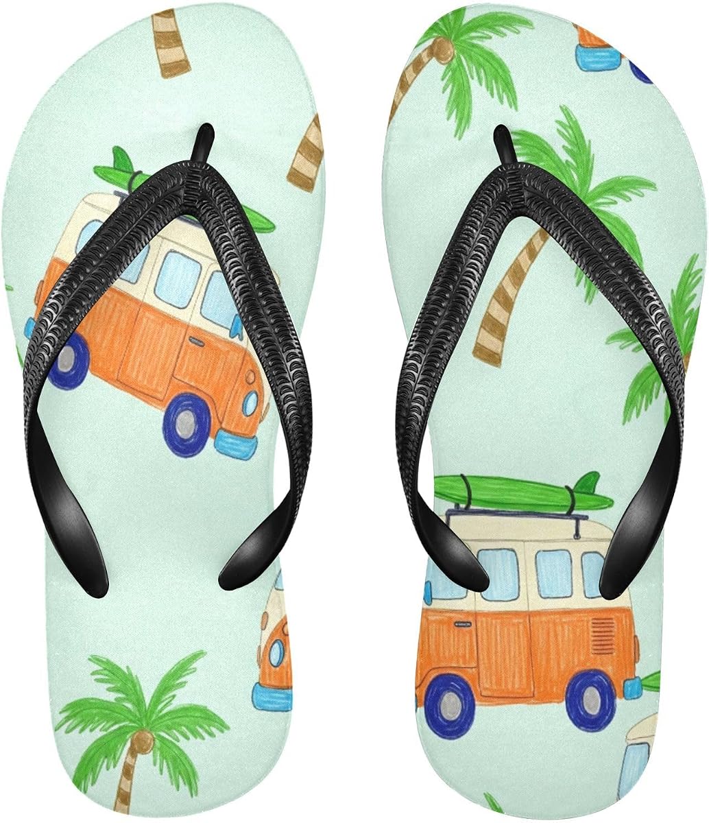 Surf Van Flip Flop Sandalias para hombres y mujeres - Zapatos de agua de playa Verano Cómodo Ligero
