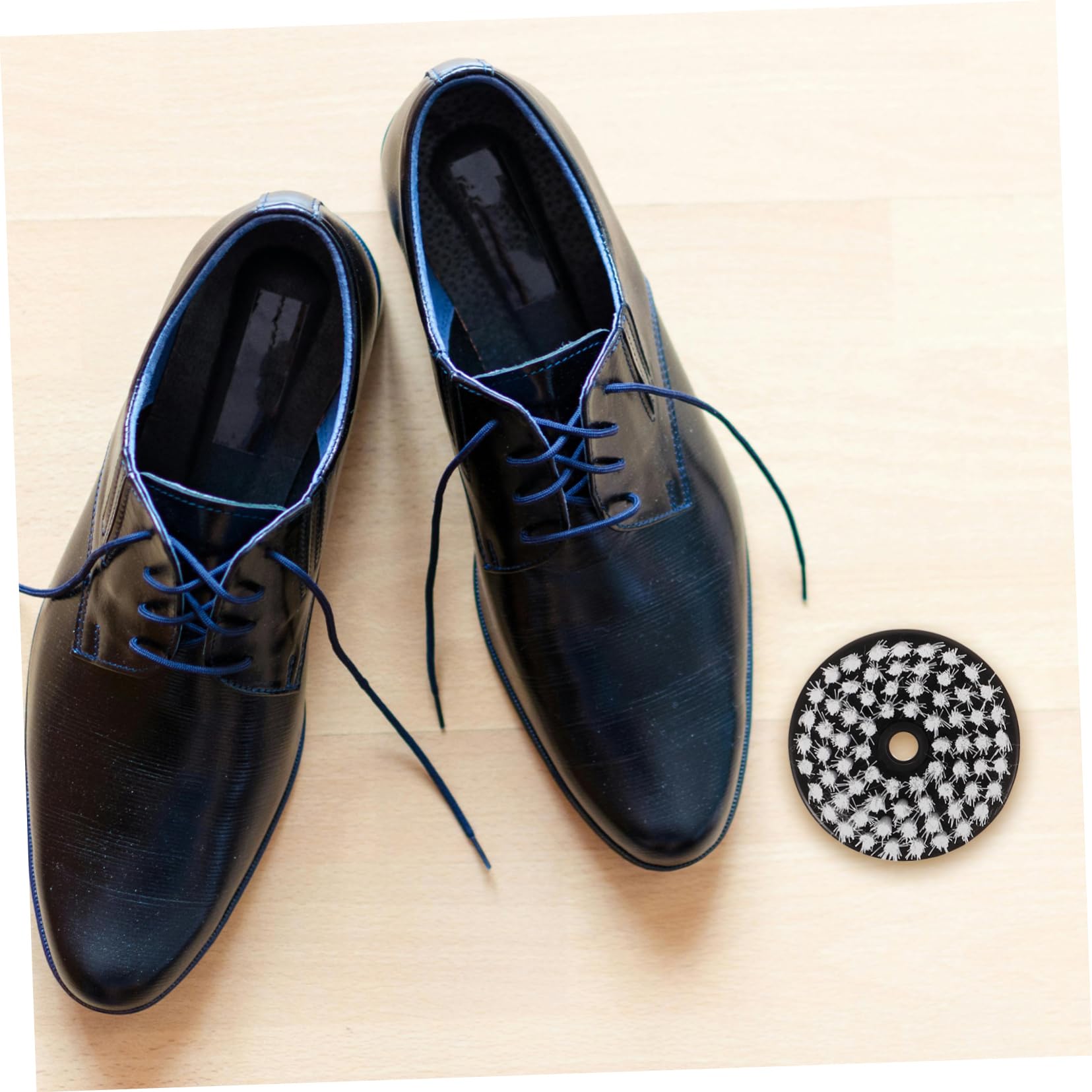 FRCOLOR 3 Sätze Polierbürstenstaubentfernung Für Polierpolster Polieren Puffing Pflege Reiniger Schuh Zum Reinigen Stiefel Wildleder Schuhbürste Schwamm 4 Stück * 3