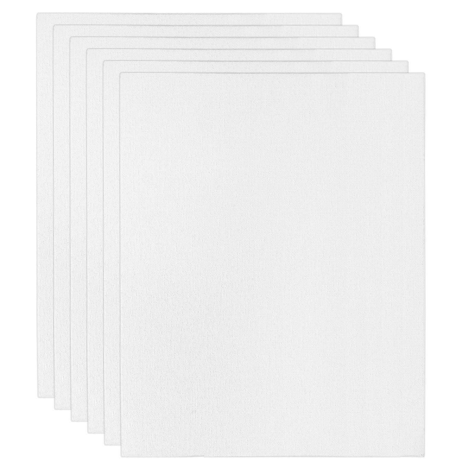 PATIKIL 6x8 Canvas Boards for Painting 6 Pack 100% Cotton Square Triple Primed Stretched Blank Art Canvas Panel Bulk Thin for Acrylic Oil