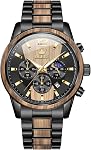 OLEVS Montre pour les hommes Diamant Robe d'affaires en acier inoxydable Quartz analogique Imperméable Date Lumineuse Deux Tons Montre de Wrist Casual de luxe