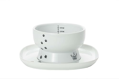 Miniatura 3 de Necoichi Bandeja de comedor elevada para gatos (blanco, individual)