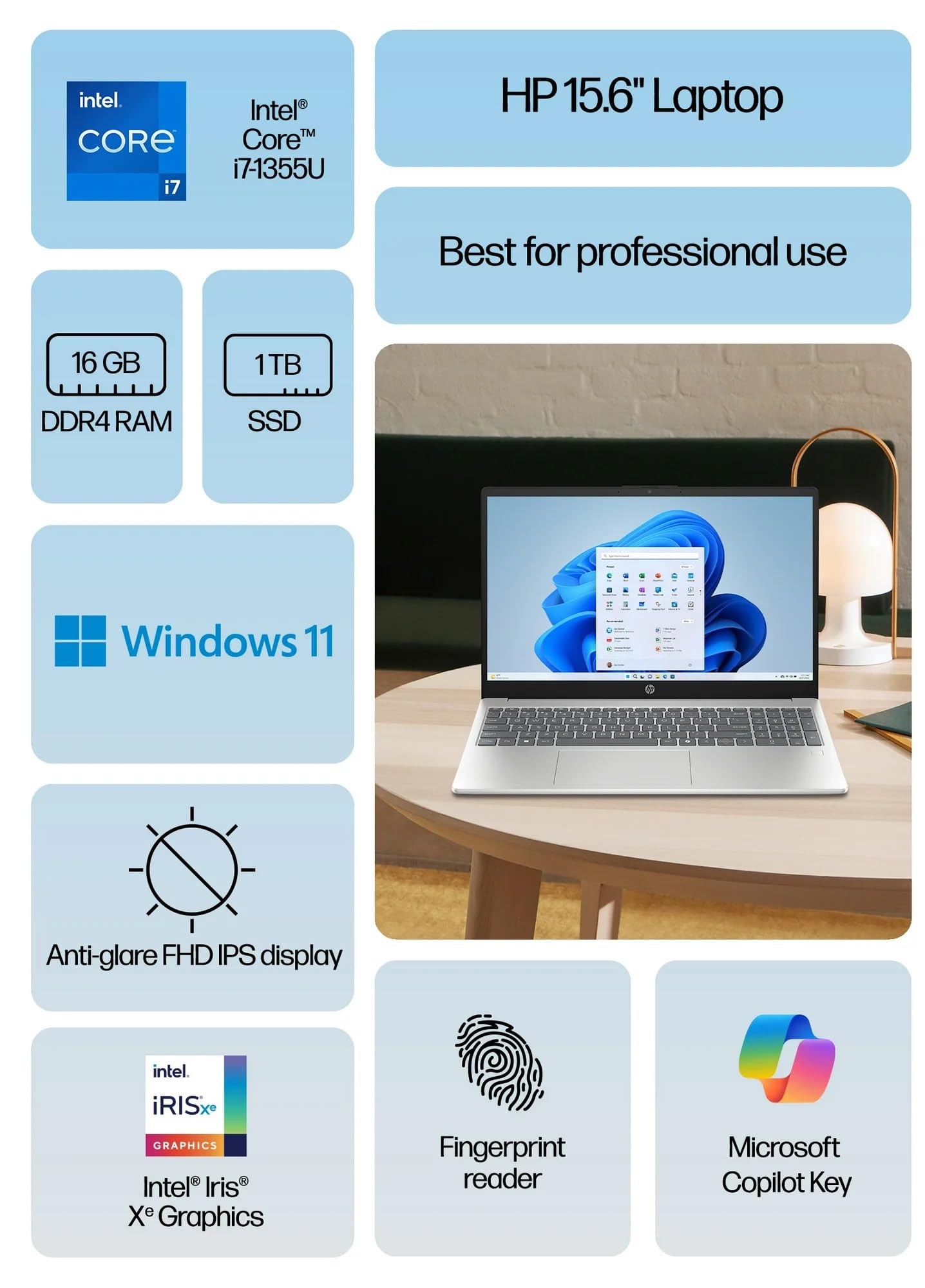 Amazon.co.jp: HP 15 ノートパソコン Intel i7-1355U 16GB RAM 1TB SSD