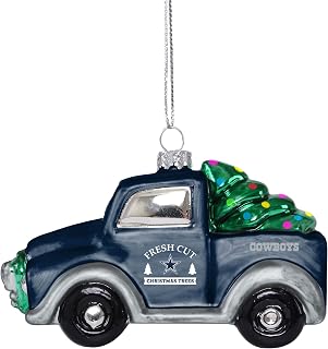FOCO Dallas Cowboys NFL Blown Glass Truck Ornament