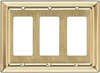 Vista 25 de Monarch Abode Placa de pared basculante de 4 segmentos, placa de pared decorativa para interruptor de metal, placa decorativa para interruptor