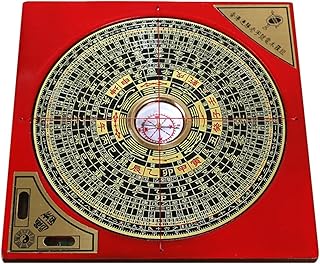 Decoração de bússola - Ferramentas de adivinhação com medalhão de decoração chinesa - Retro portátil mini yang ba gua liga luo pan bússola profissional para escritórios, casa Lafande