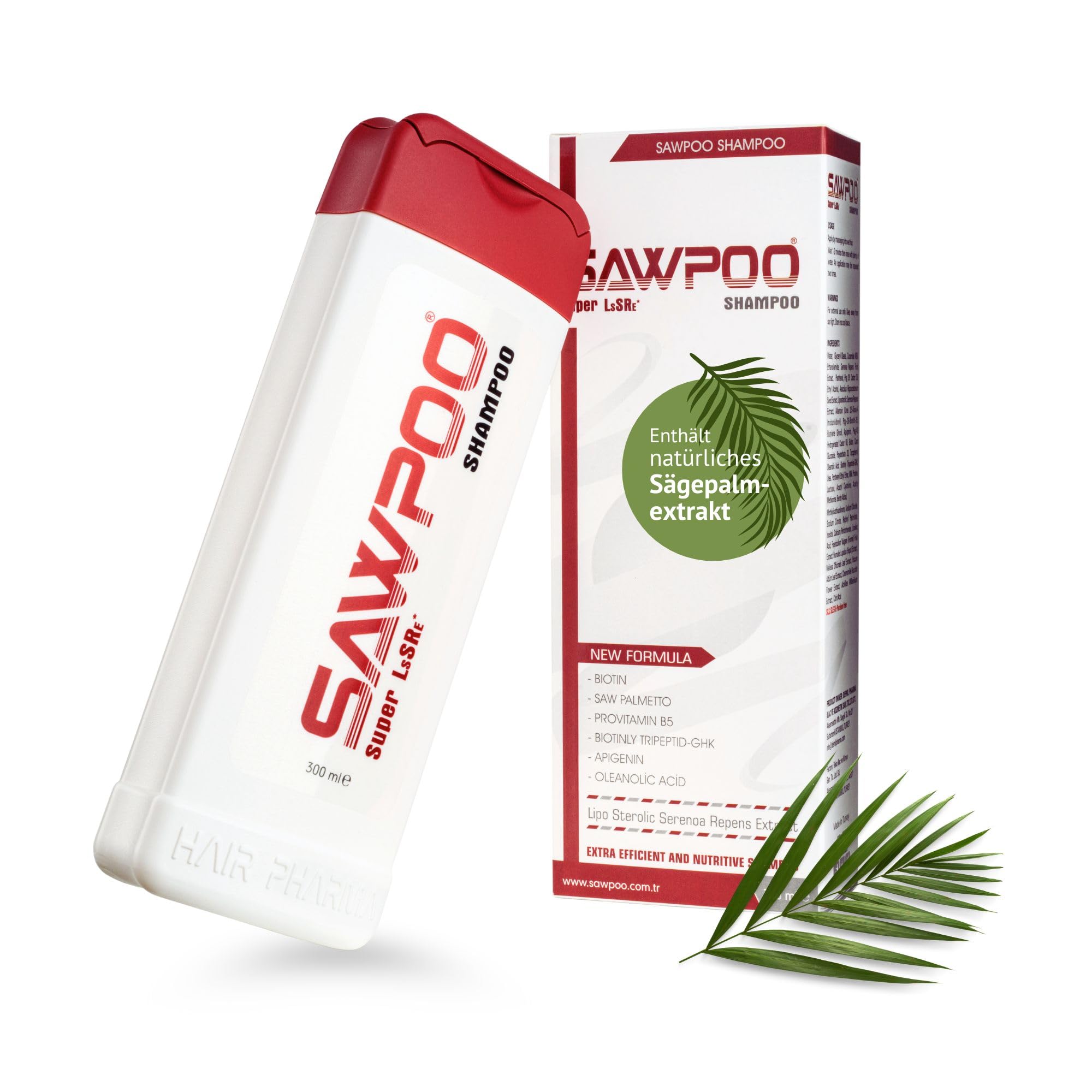 Sawpoo Shampoo Gegen Haarausfall – Biotin & Sägepalmextrakt Produktbeschreibung