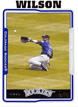 Amazon Com Baseball Mlb 05 Topps 53 Preston Wilson 53 Nm Rockies Collectibles Fine Art