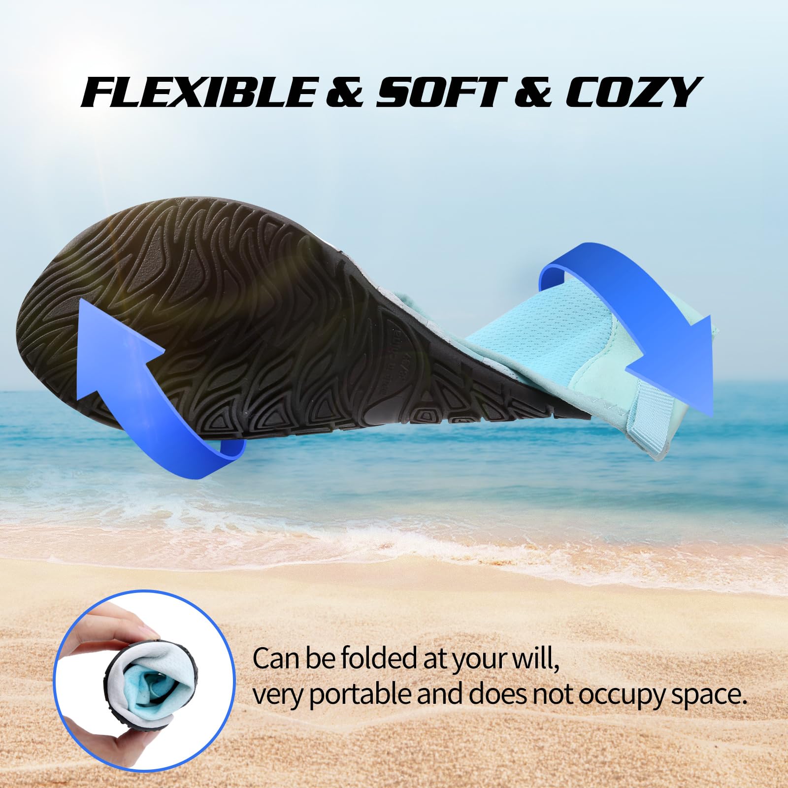WateLves Scarpe da Scoglio Scarpette Donna Uomo Asciugatura Rapida Super Leggere Antiscivolo per Spiaggia e Snorkeling Unisex
